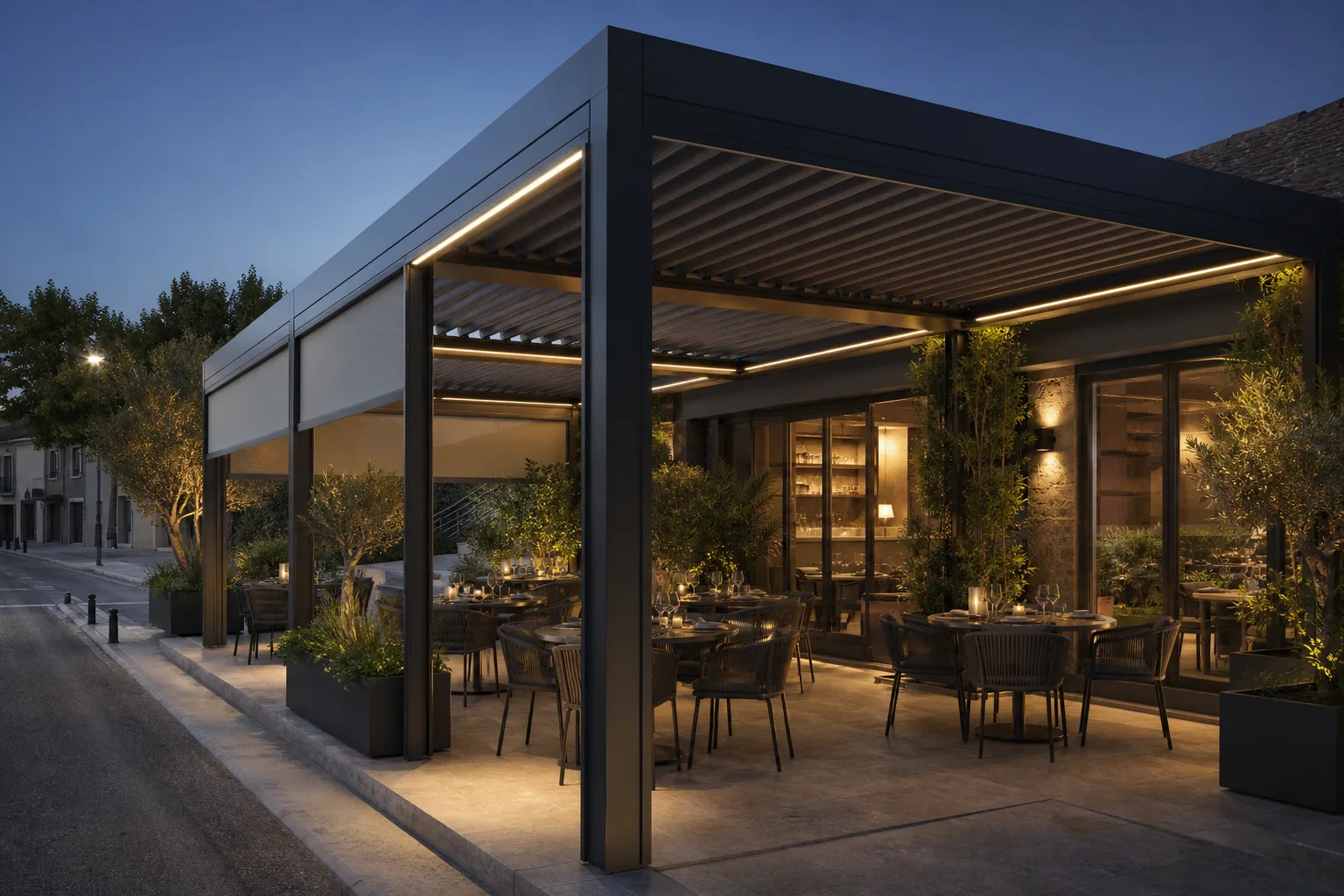 Comment une pergola bioclimatique augmente la capacité d'accueil d'un établissement ? — Ales-Pergola.fr