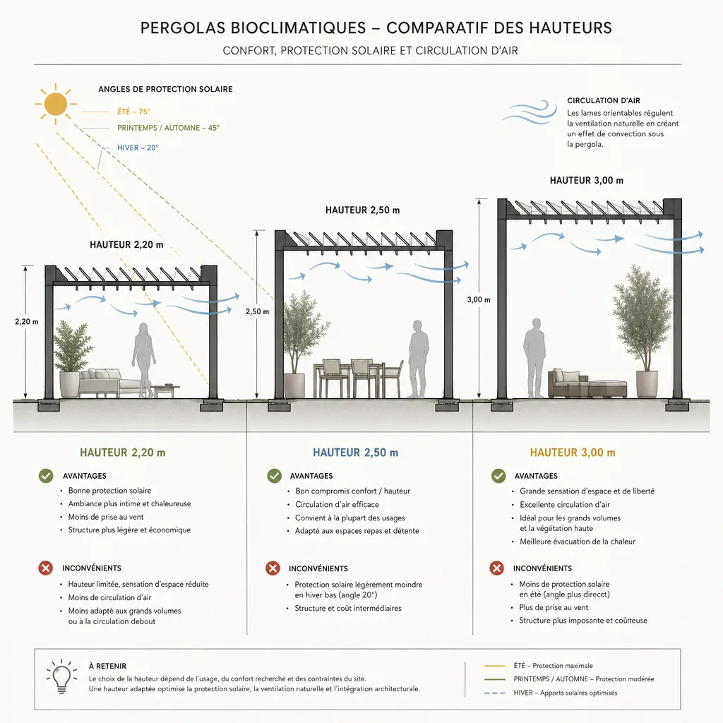 Quelle taille pour une pergola bioclimatique ? — Ales-Pergola.fr