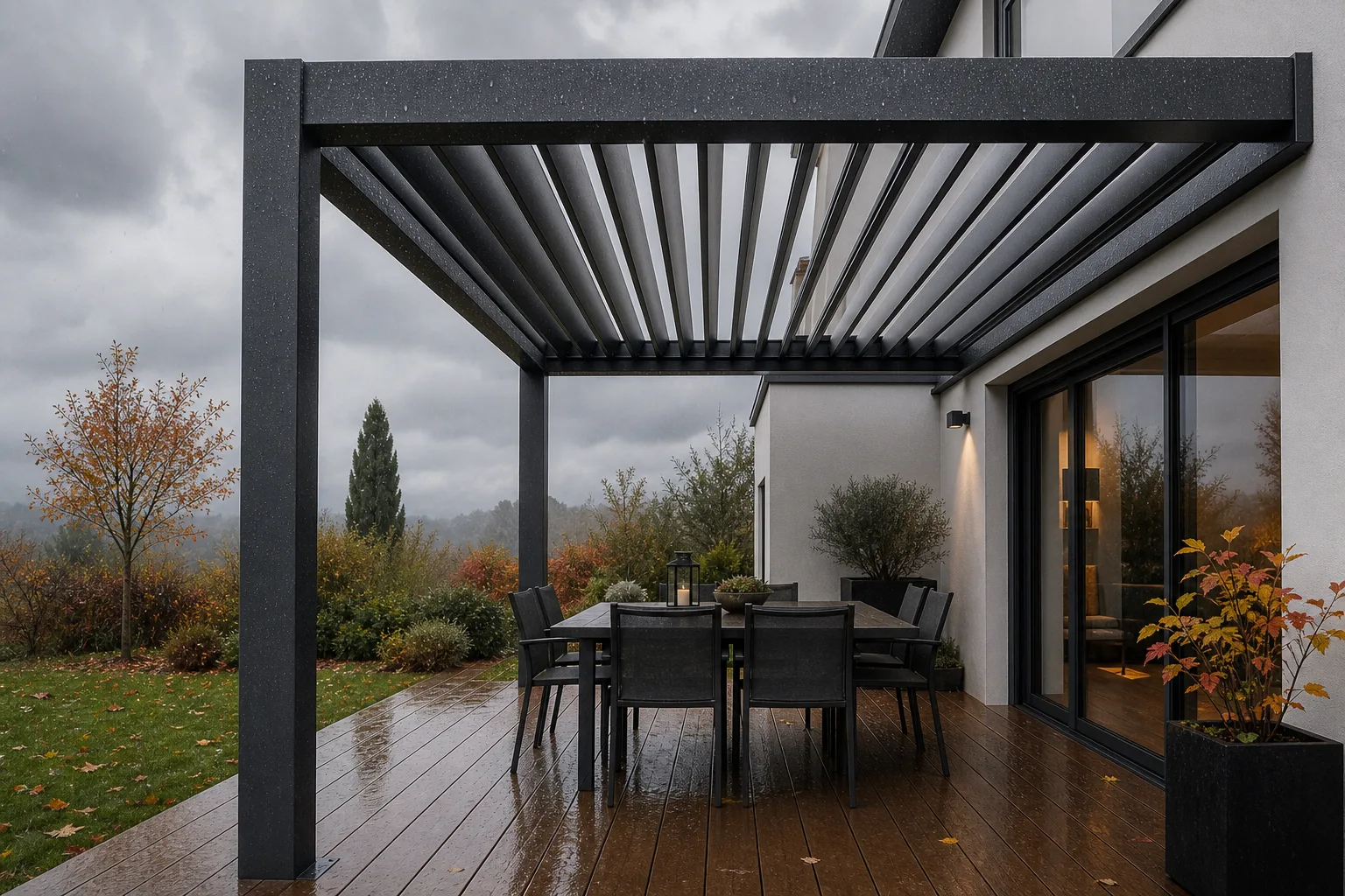 Une pergola peut-elle se fermer automatiquement quand il pleut ? — Ales-Pergola.fr