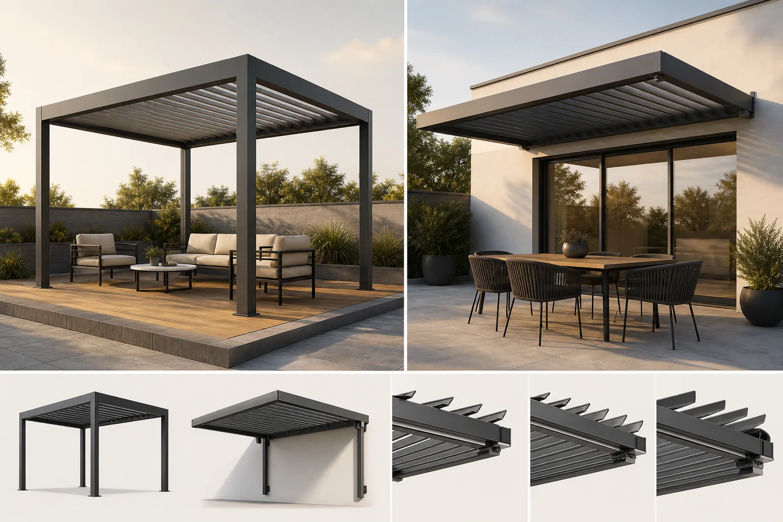 Pergola bioclimatique Boisset-et-Gaujac — installation sur mesure dans le Gard (30)