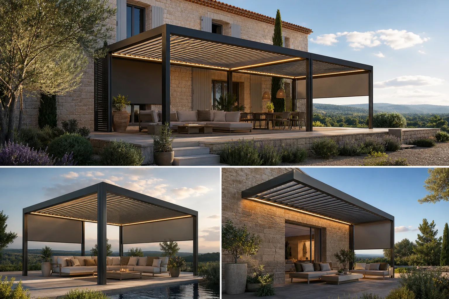 Pergola bioclimatique Bagnols-sur-Cèze — installation sur mesure dans le Gard (30)