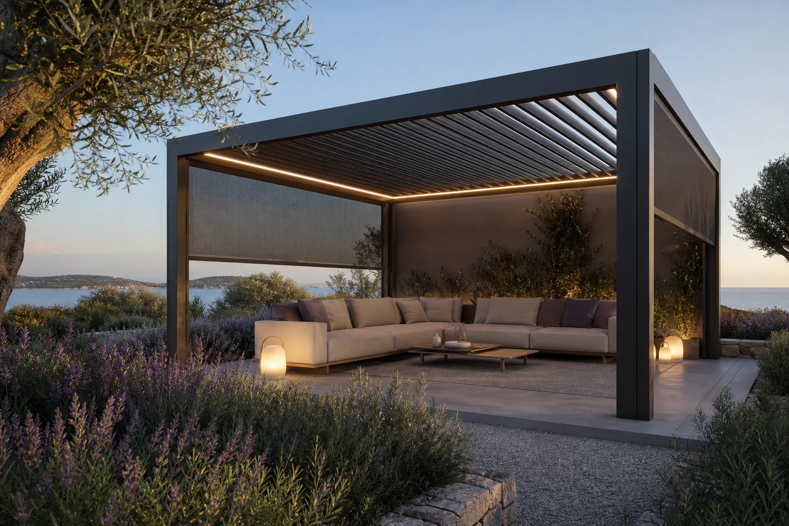 Pergola bioclimatique Uzès — installation sur mesure dans le Gard (30)