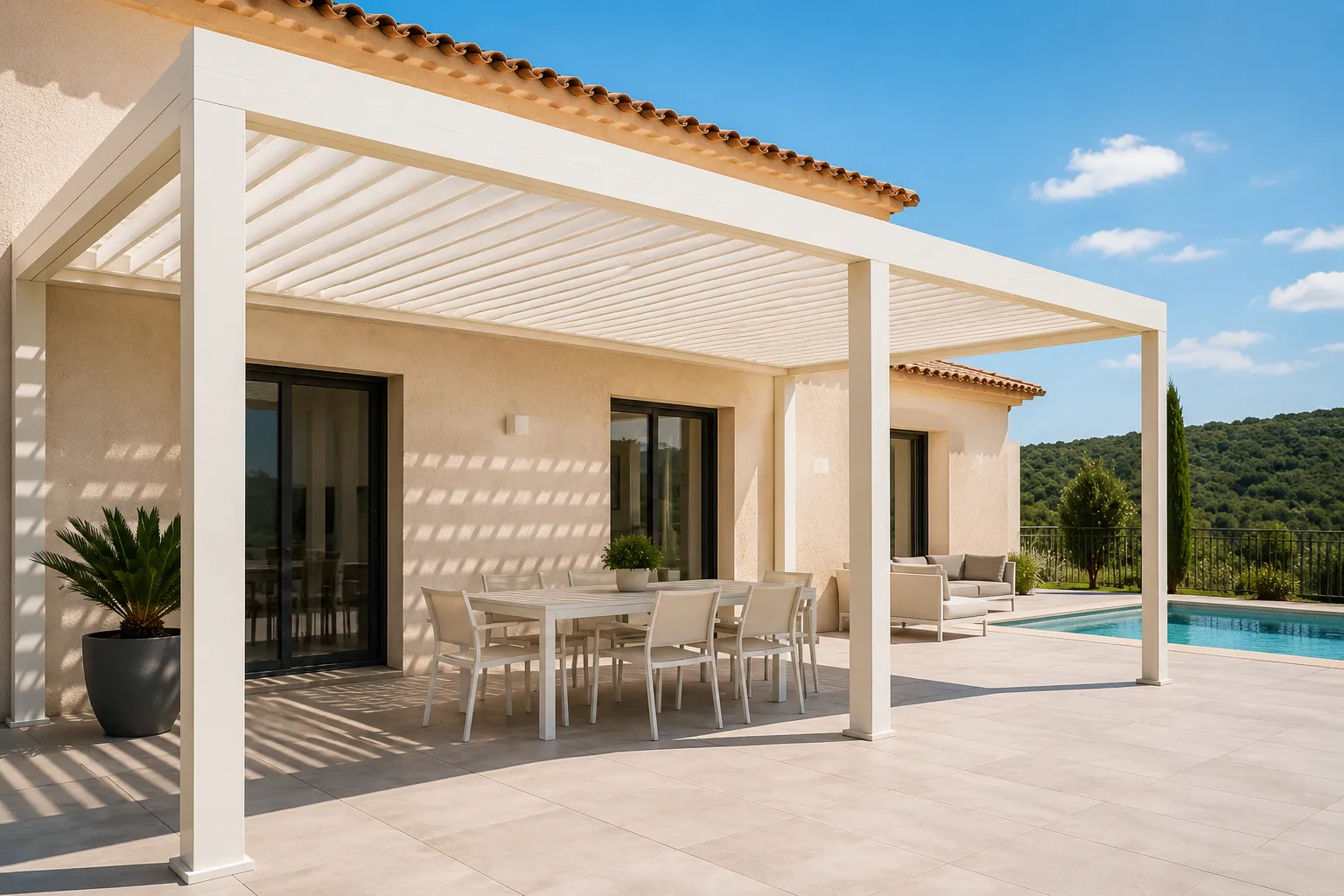 Coloris et finitions RAL pergola bioclimatique